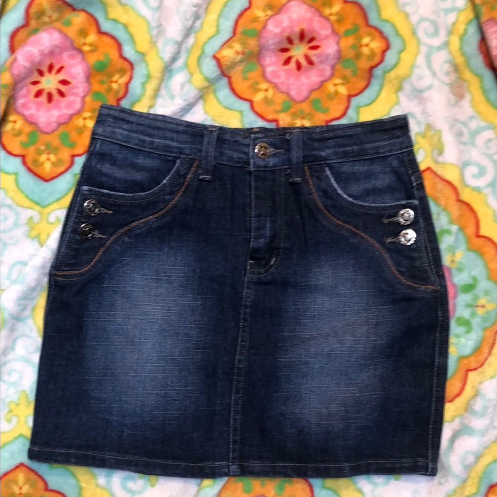 Denim Blue Women's Mini Skirt